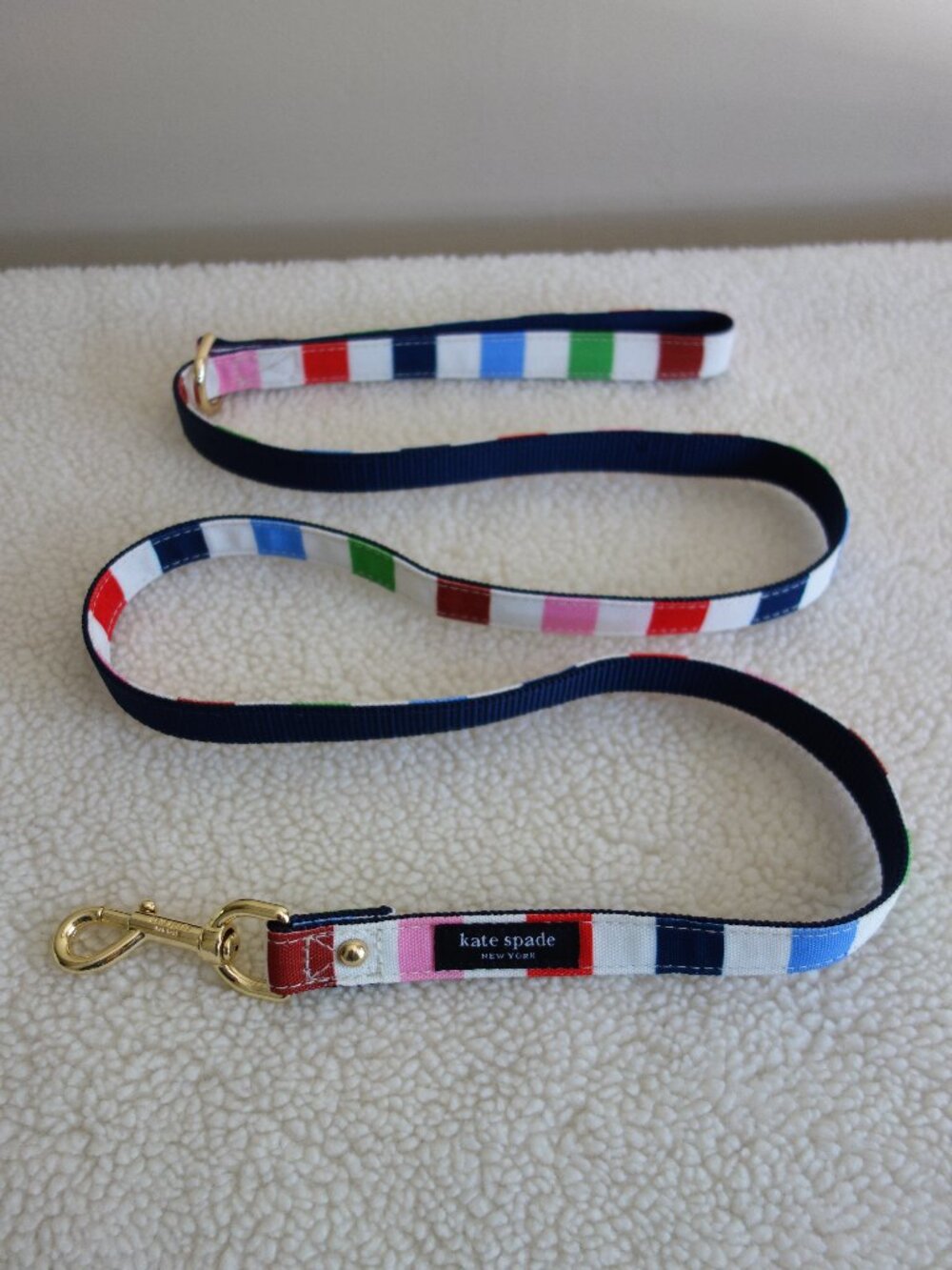 KATE SPADE Multi-Color Stripe Dog Leash (new?)